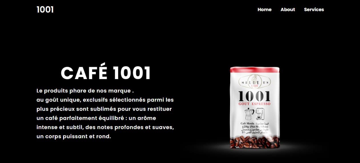 Dynamic Website Coffee 1001 Web Developer